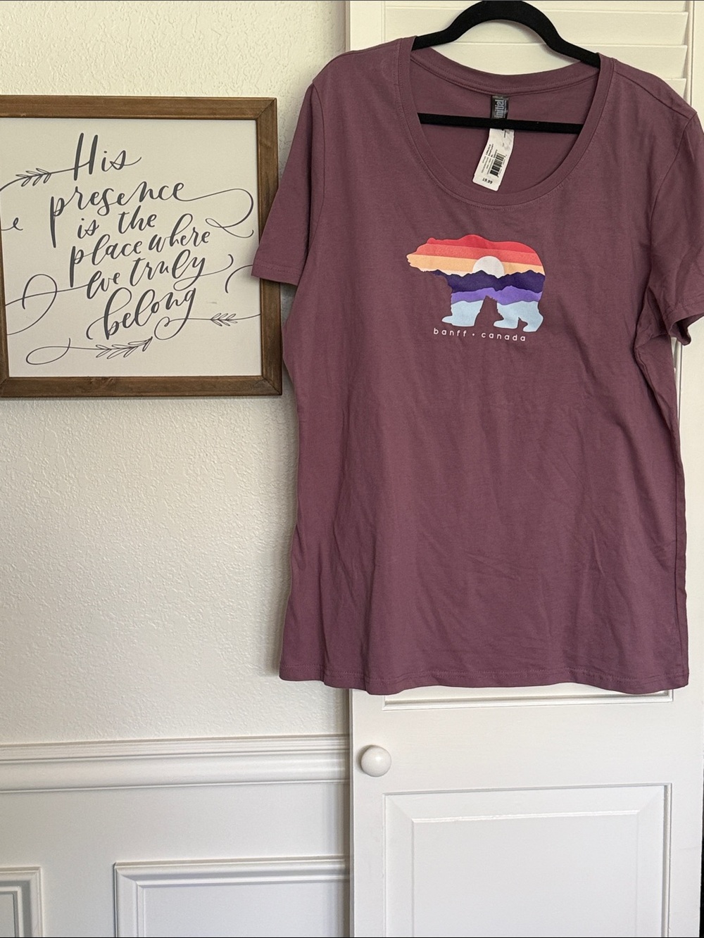 Banff Canada Purple Short Sleeve Women's Tee